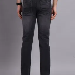 AMSWAN Men Low-Rise Heavy Fade Stretchable Jeans image 3