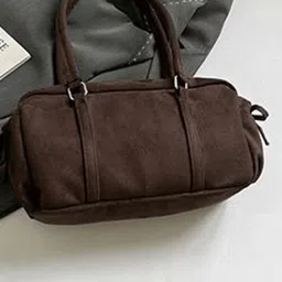 StyleCast x Revolte Suede Structured Shoulder Bag image 4