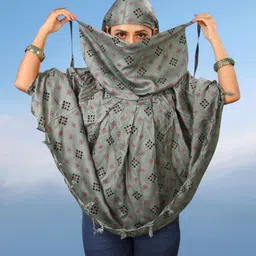 hojiax Printed Rayon Women Multicolor Scarf-picture-10