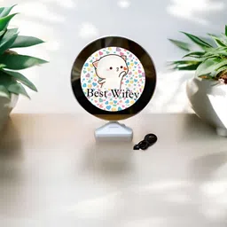 Anikmart White 1 Pieces Plastic Table Photo Frames image 2