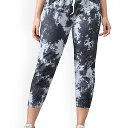 Funday Fashion Women Tie and Dye Mid-Rise Slim Fit Cargos-image-65