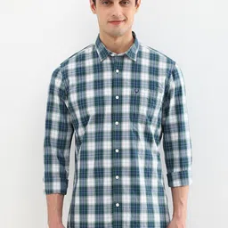 Allen Solly Men Custom Opaque Checked Casual Shirt-picture-22