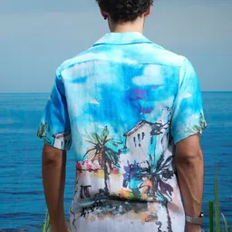 ASUKA Men Floral Opaque Printed Casual Shirt image 4