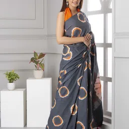 Pinkcity Trade World Pure Cotton Block Print Saree image 2