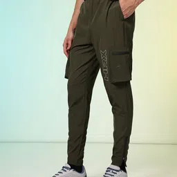HRX by Hrithik Roshan Men Brand Logo Printed Rapid-Dry Training Track Pant image 4