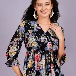 JC4U Women Floral Printed V-Neck Top-picture-16