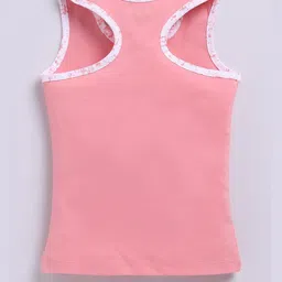 Biskid Peach Printed Cotton Tops image 2