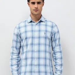 U.S. Polo Assn. Denim Co. Slim Fit Checked Pure Cotton Casual Shirt-picture-37