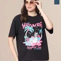 Mast & Harbour Pack Of 2 Graphic Printed Oversized Cotton T-shirt-picture-27