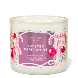 Bath & Body Works Twisted Peppermint Soy Wax Blend 3-Wick Candle - 411 g-picture-37