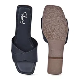 Shoestail Women Solid Open Toe Flats image 3