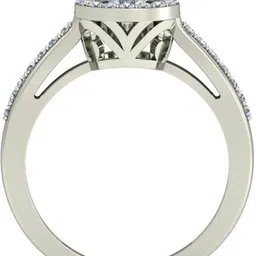 avsar AVR867WB 14kt Cubic Zirconia White Gold ring image 2
