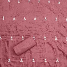 Blissta Embroidered Unstitched Dress Material image 3