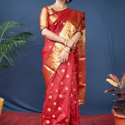 SHRIADINATH Woven Design Silk Blend Saree-picture-22