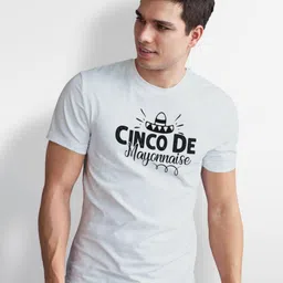 Seekbuylove Men Typography Printed Bio Finish T-shirt image 3