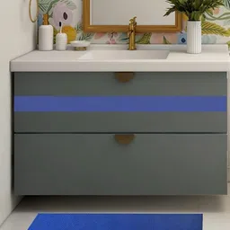 Mopak Decor Blue Self-Designed Anti-Skid & Waterproof Doormat image 2