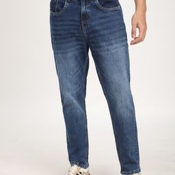 R&B Men Relaxed Fit Heavy Fade Cotton Denim Jeans-picture-8