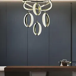 GAUVIK Gold-Toned Ceiling Lamp image 2