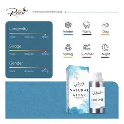 THE RUPAWAT Perfumery House Ahlam Al Arab Non-Alcoholic Attar - 100 ml image 2