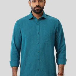 UATHAYAM Men Slim Fit Casual Shirt-image-80