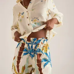 LULU & SKY Printed Shirt With Shorts Co-Ords image 4