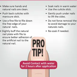 JUSTGOLD Set Of 24 Professional Obsession Press On Pre Glued Nails - Maroon 26 image 3