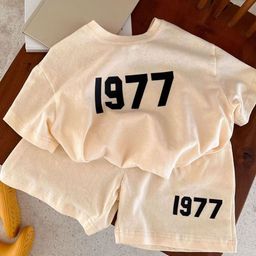FOREVER FRIDAY Boys Printed Short Sleeves Pure Cotton T-shirt With Shorts-picture-34
