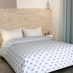 Florida Bronze-Toned & White Floral AC Room 300 GSM Double Bed Dohar-picture-28