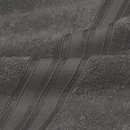 JAIPUR FABRIC Grey Melange Terry Cotton 500 GSM Bath Towel image 4