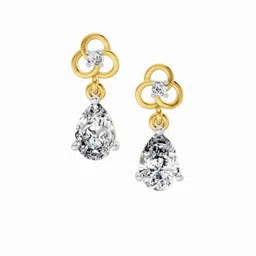 Sparkles 14KT Gold Earrings With 1.22 Carat Lab Grown Diamonds- 2.31 g-picture-17