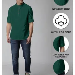 ZELINCO Men Thread Work Kurta image 5