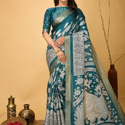 Rangtulika Ethnics Kalamkari Zari Saree-picture-19