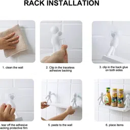 qxore Plastic Wall Shelf image 5