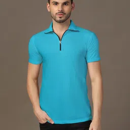 BEYOU FASHION Men Solid Polo Collar Cotton T-shirt-picture-22