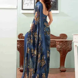 Sitanjali Floral Maheshwari Saree image 3