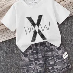 FOREVER FRIDAY Boys Printed T-shirt with Shorts-image-75