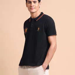 U.S. Polo Assn. Men Iconic Number Slim Fit Cotton Polo T-Shirt image 2