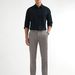 Arrow New York Men Slim Fit Solid Spread Collar Formal Shirt image 4