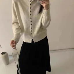 StyleCast Women Ribbed High Neck Cardigan-picture-40