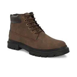 Roadster Men Synthetic Suede Block Lace-Up Boots image 2