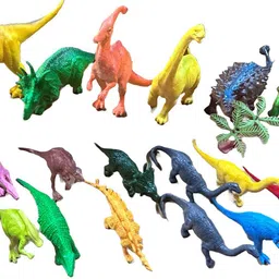 haulsale Realistic Dinosaur Figures Playset Rubber Wild Animal Dinosaur Toys -240 image 1
