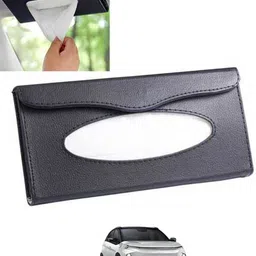 monolive Black Leatherite Rectangle Shape Fancy Design Tissue Dispencer For Car-109 Vehicle Tissue Dispenser-picture-38
