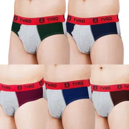 wyatt trend Pack of 5 Colorblock Men Brief image 3