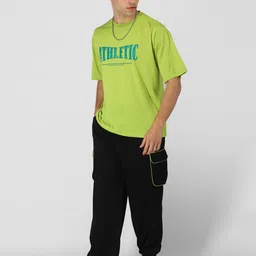 chkokko Men Top & Pyjama Set Green Printed image 5