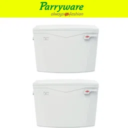 parryware Slimflush Tip Top Polypropylene Cistern set of 2 pic 185 Side Handle Flush Tank-picture-26