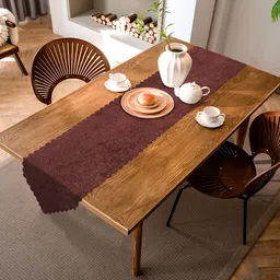 a.p handloom Maroon 20 cm Table Runner-picture-31