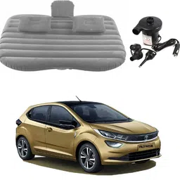 oshotto Car Travel Inflatable Bed Mattress with Two Air Pillows For Tata Altroz (Grey) Car Inflatable Bed-picture-23