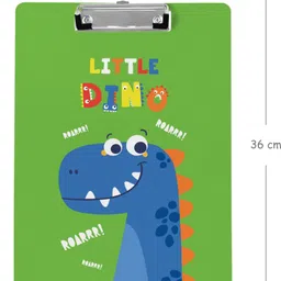 articious Clipboard for Exams, Drawing, Writing, (Size - 24x36 cm) Sturdy-Green Dino image 2