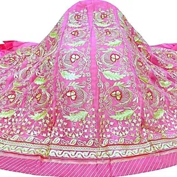 womengirlfashion Embroidered Semi Stitched Rajputi Poshak image 3