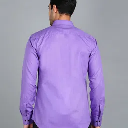 stoneberg Men Slim Fit Solid Spread Collar Casual Shirt image 2